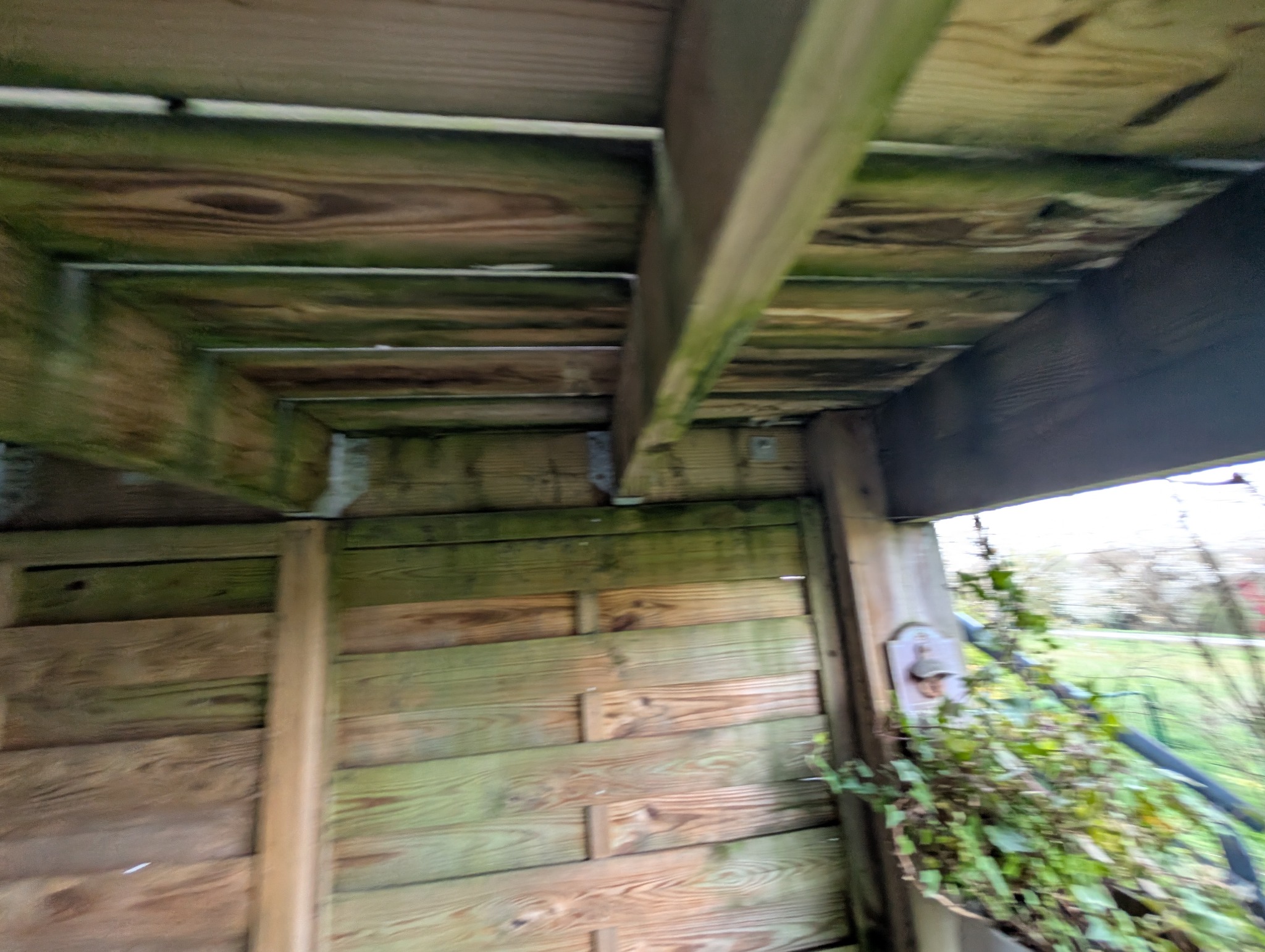 Terrasse bois — avant les travaux, vue 1.